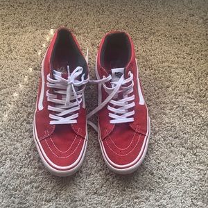 Vans Pro in red.